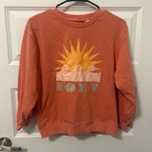 Girls Roxy Orange Graphic Sweater